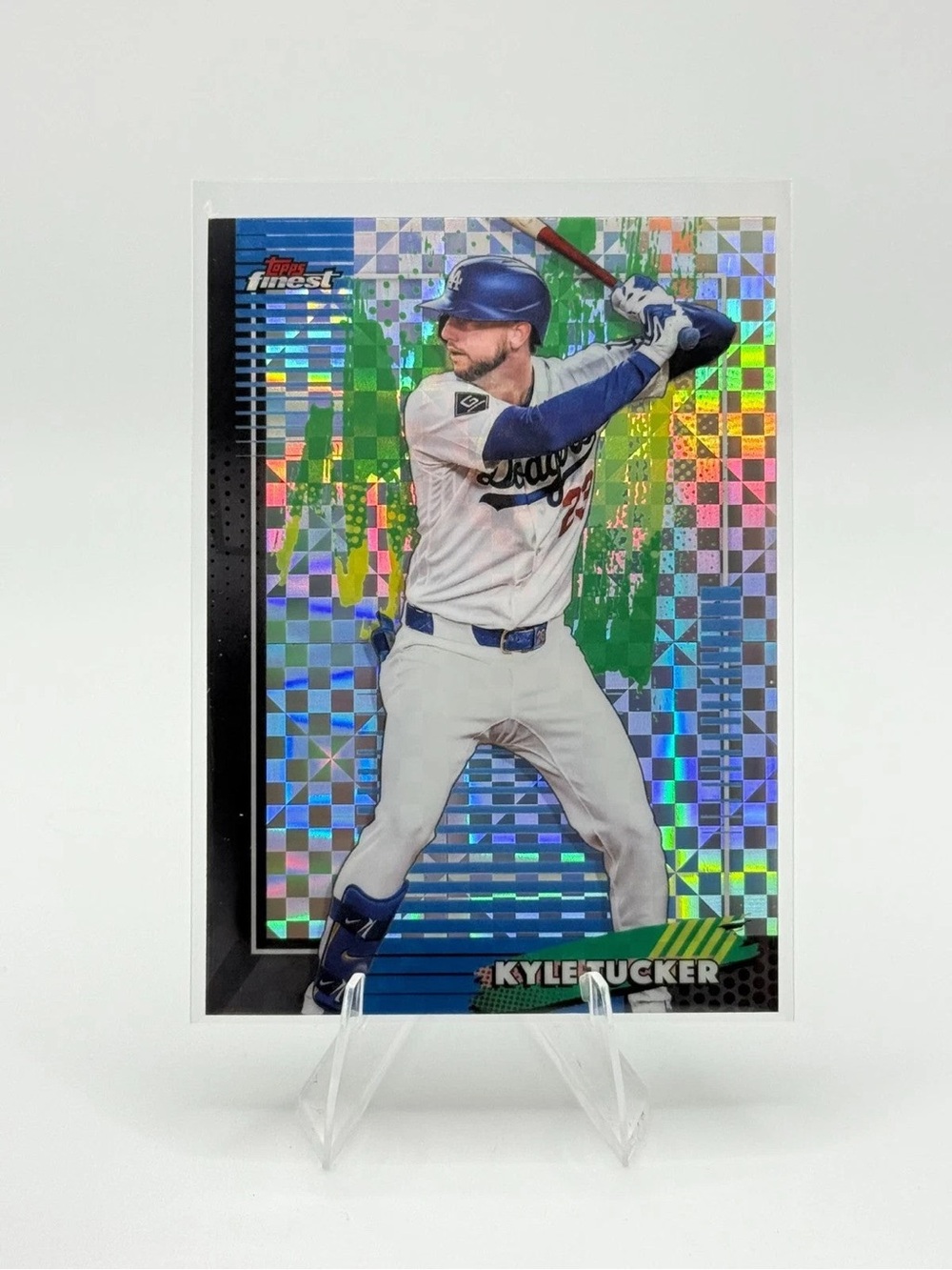 2026 Topps Finest Kyle Tucker REFRACTOR Baseball Card - Blue/White